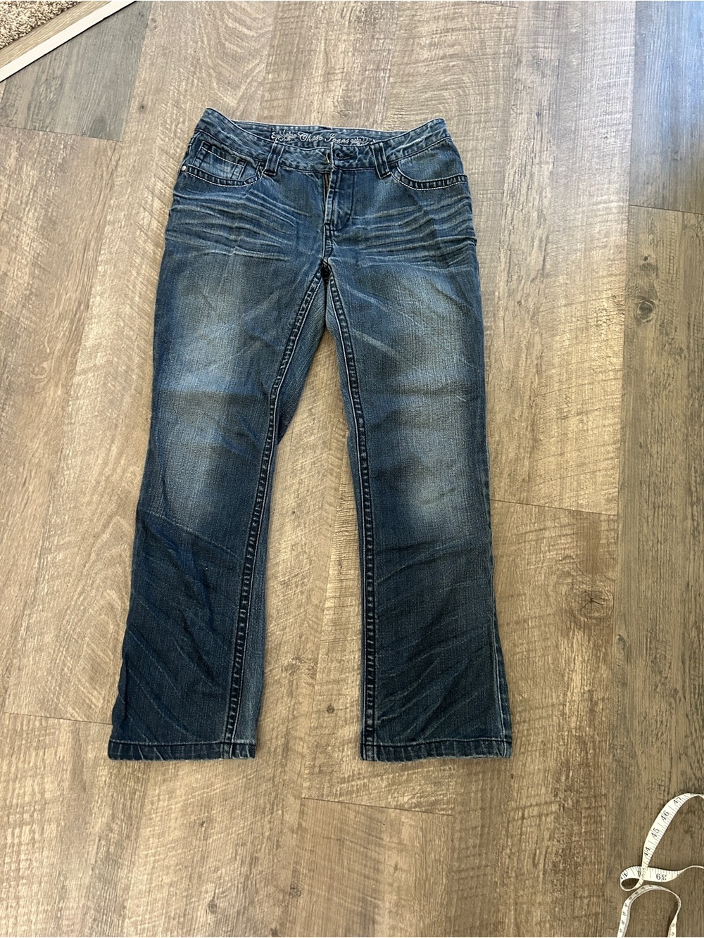 Classic Dark Wash Straight-Leg Jeans